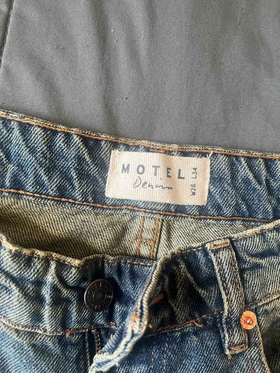 Motel Rocks Low Rise Jeans W26 L34 - Picture 2 of 5